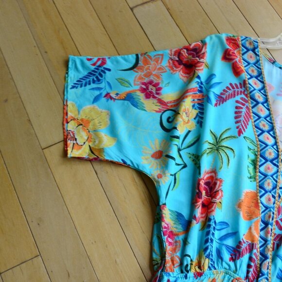 Cupshe Tropical Dolman Sleeve Casual Mini Dress Size M NWT - Picture 4 of 12